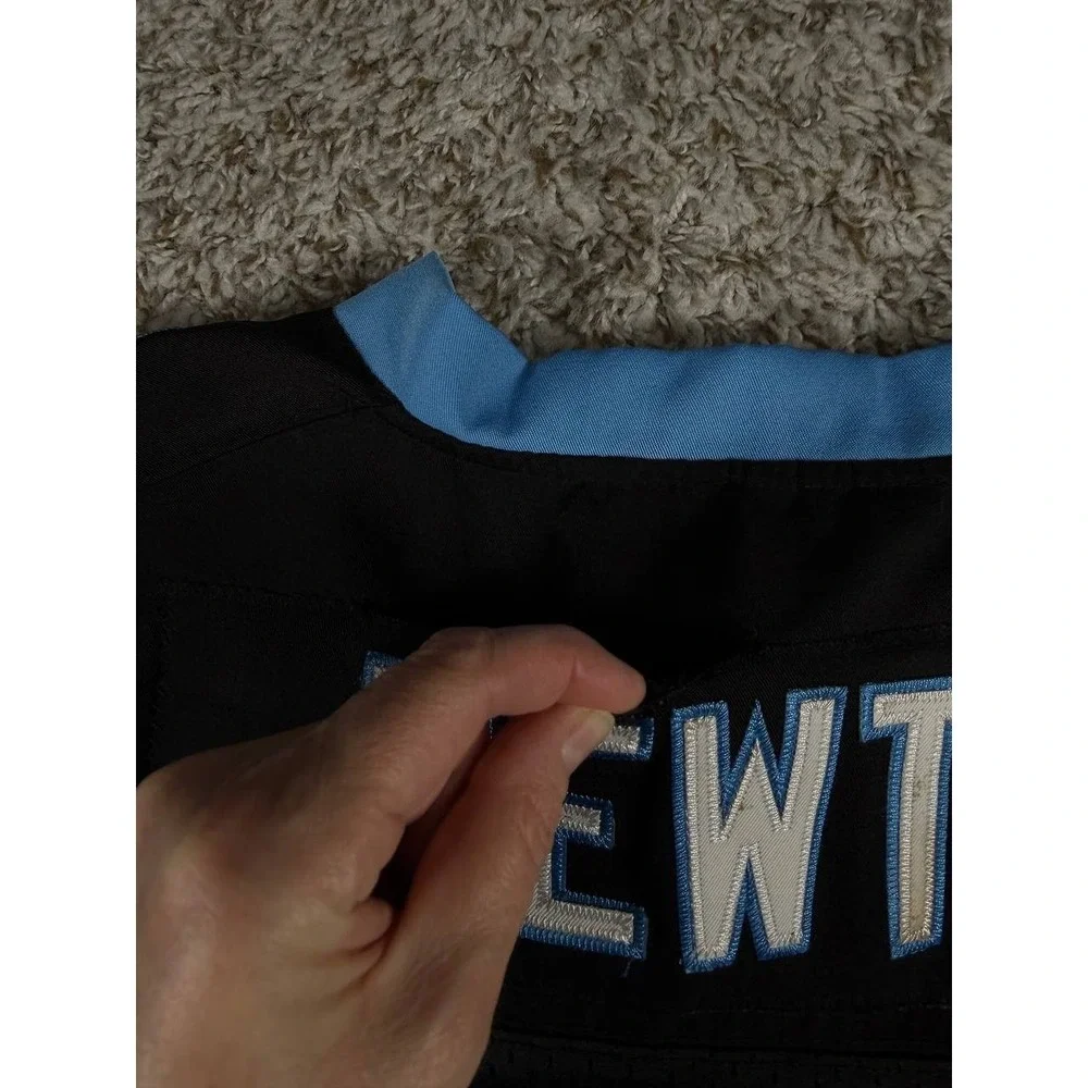Carolina Panthers Jersey Men's Size 48 Black NFL Cam Newton 1 Nike On Field